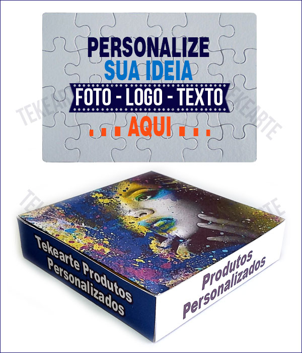 Quebra-Cabeça Personalizado de MDF 24 Peças - Brindes Personalizados