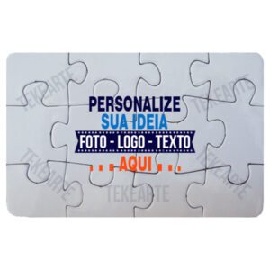 Quebra-Cabeça Personalizado com Foto ou Tema 12 Peças